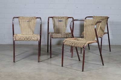 Lot 231 - A set of four tubular chairs