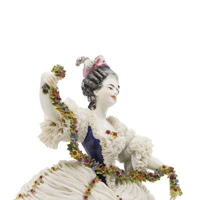 Lot 153 - A German porcelain figure