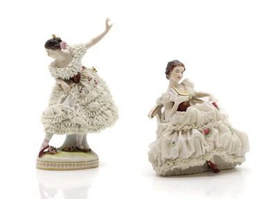 Lot 94 - A Müller Volkstedt porcelain figure