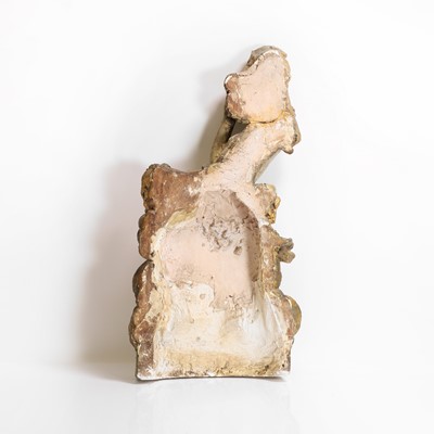 Lot 104 - A plaster faun