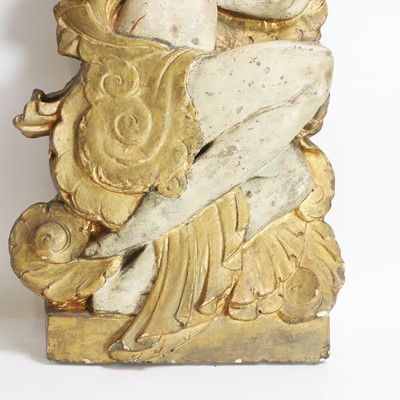 Lot 104 - A plaster faun