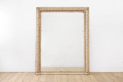 Lot 529 - A giltwood overmantel mirror