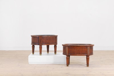 Lot 144 - A pair of Louis XVI fruitwood wine coolers