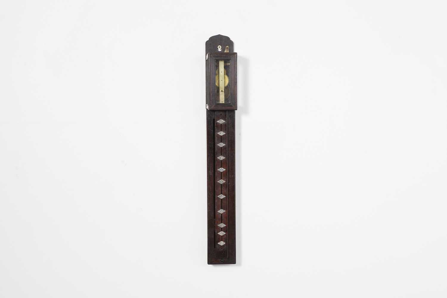 Lot 225 - A rosewood stick clock