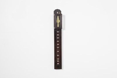 Lot 130 - A rosewood stick clock