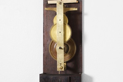 Lot 225 - A rosewood stick clock