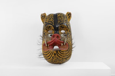 Lot 136 - A Danza de los Tecuanes carved and painted wood ceremonial mask