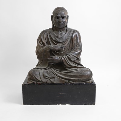 Lot 207 - A rare Chinese wood luohan