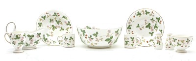 Lot 108 - A Wedgwood porcelain 'Wild Strawberry' pattern dinner service