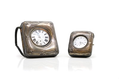 Lot 44 - A silver easel backed pocket watch stand