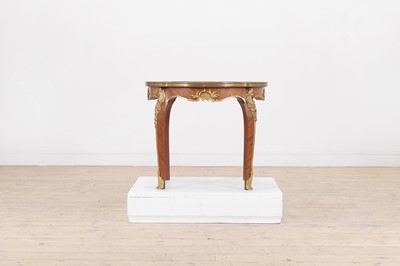 Lot 609 - A Louis XV-style kingwood and ormolu occasional table