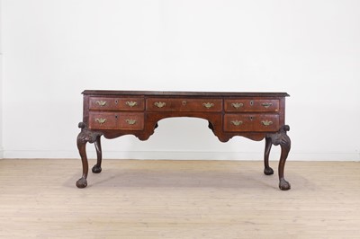 Lot 227 - A George II-style walnut partners' desk