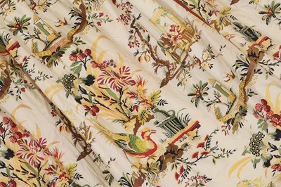 Lot 130 - A set of four printed cotton curtains by Charles Hammond