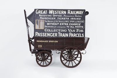 Lot 387 - A model of a railway luggage carriage