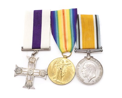 Lot 446 - A WWI medal group