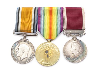 Lot 447 - A WWI medal group