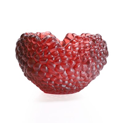 Lot 312 - A Lalique 'Coupe Framboise' glass bowl