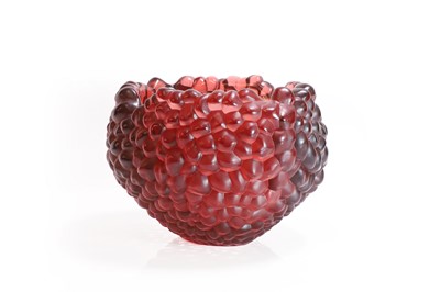 Lot 312 - A Lalique 'Coupe Framboise' glass bowl