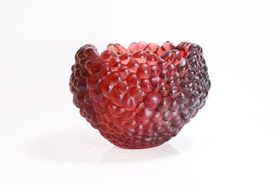 Lot 312 - A Lalique 'Coupe Framboise' glass bowl