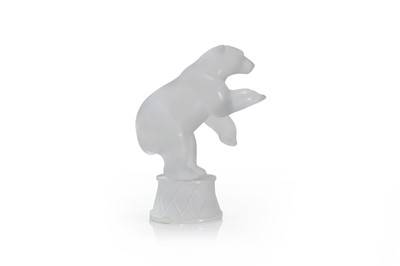 Lot 313 - A Lalique 'Circus Bear' glass figure