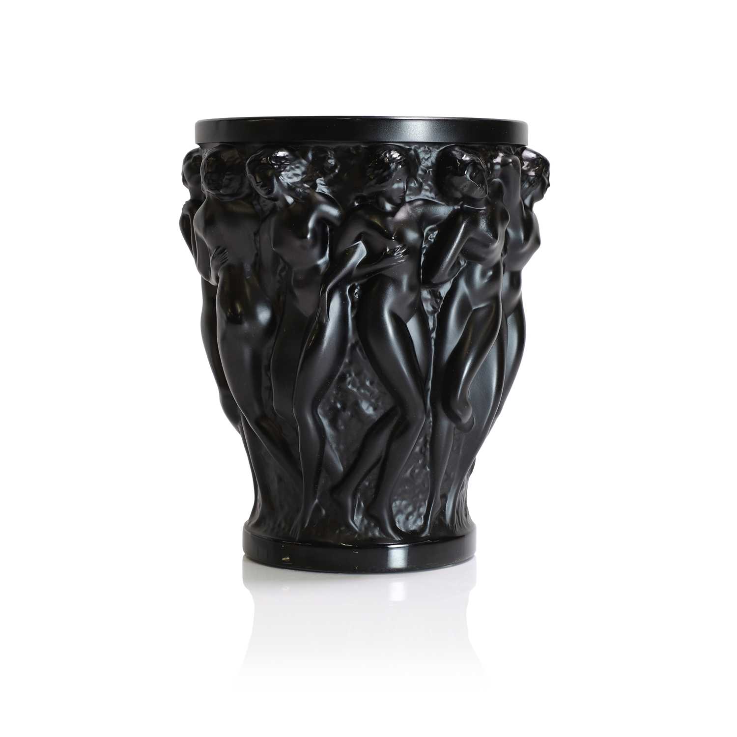 Lot 308 - A Lalique 'Bacchantes' glass vase