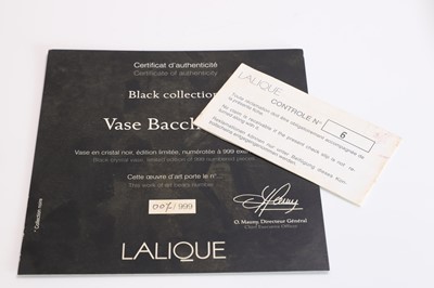Lot 308 - A Lalique 'Bacchantes' glass vase