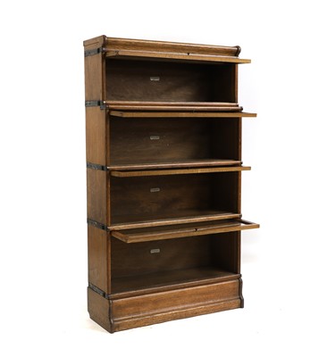 Lot 576 - A Globe Wernicke oak section bookcase