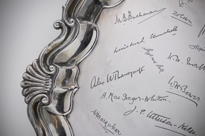 Lot Marshal of the Royal Air Force 1st Viscount Hugh Montague Trenchard's silver salver