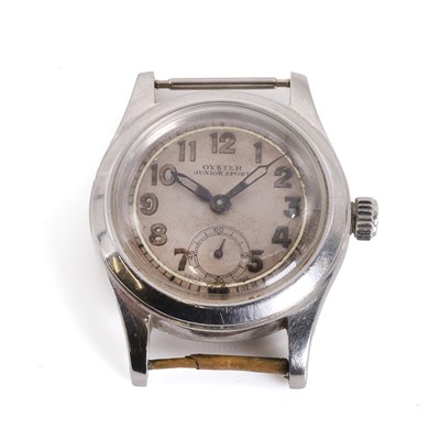 Lot 1465 - A stainless steel Rolex Oyster Junior Sport mechanical watch head