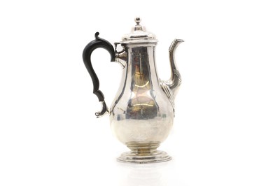 Lot 12 - A silver coffee pot