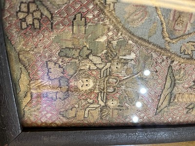 Lot 302 - A George I needlework sampler