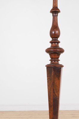 Lot 5 - A walnut candle stand