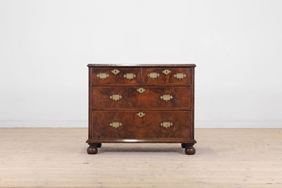 Lot 4 - A William and Mary walnut chest of drawers