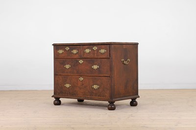 Lot 4 - A William and Mary walnut chest of drawers