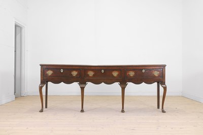 Lot 9 - A George II oak dresser