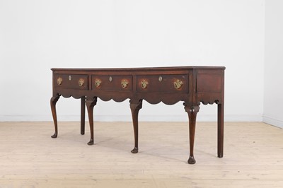 Lot 9 - A George II oak dresser