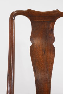 Lot 6 - A pair of George II walnut side chairs