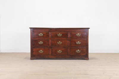 Lot 25 - An oak dresser base