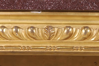 Lot 21 - A pair of Louis XIV-style giltwood console tables