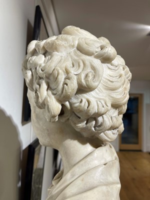 Lot 277 - A Roman marble portrait bust of an Antonine prince