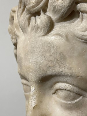 Lot 277 - A Roman marble portrait bust of an Antonine prince