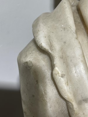 Lot 277 - A Roman marble portrait bust of an Antonine prince