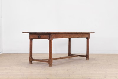 Lot 46 - A fruitwood kitchen table