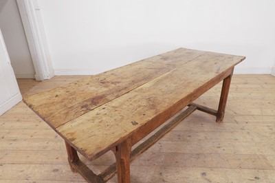 Lot 46 - A fruitwood kitchen table