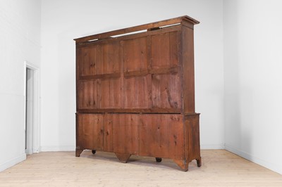 Lot 49 - A George III oak housekeeper’s cabinet