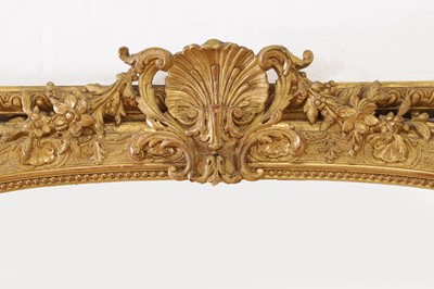 Lot 48 - A Louis XV-style giltwood and gesso overmantel mirror