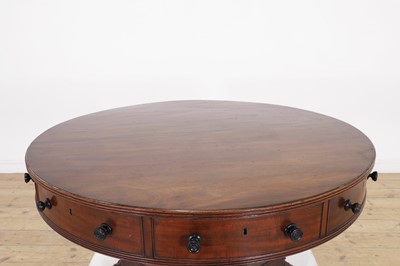 Lot 53 - A George IV mahogany drum table