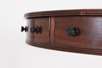 Lot 53 - A George IV mahogany drum table