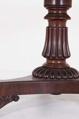 Lot 53 - A George IV mahogany drum table