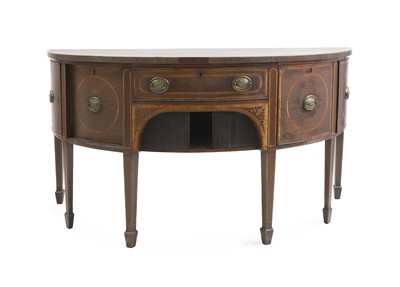 Lot 402 - A George III inlaid mahogany sideboard